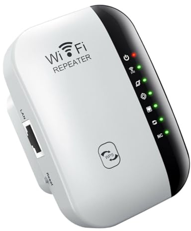DOITOOL Señal WiFi y Repetidor Wi-fi de 300 Mbps, para Ampliar WiFi Casa, Alta Penetración y Seguridad de Red, Plástico Blanco