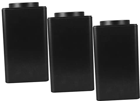 VALICLUD 3pezzi Lattina Per Tè in Inossidabile Contenitori Per Tè Sfuso Contenitori Per Cucina Organizzatore Per e Caffè in Metallo Per Conservazione