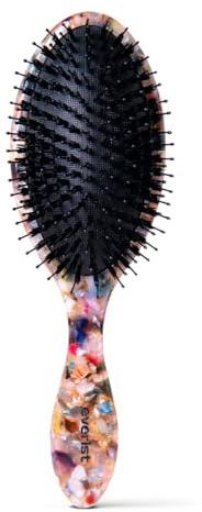 Everist Smooth & Shine Hair Brush – Vegan Boar Bristle Detangling & Smoothing Brush for All Hair Types