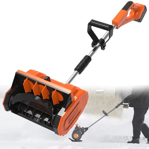 Quitanieves eléctrico, quitanieves eléctrico inalámbrico de Mano, con batería y Cargador, 1 batería