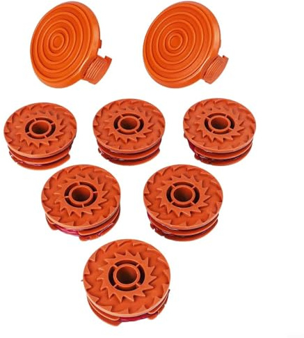 Gdfnmogo Paquete de 6 + 2 fundas de repuesto de nailon de 16 pies y 0.08 pulgadas compatibles con el modelo WA0007 50022833