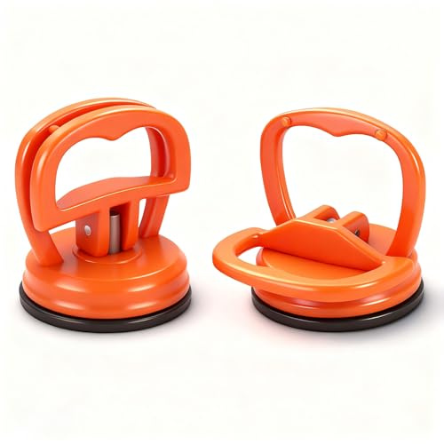 Lahnaokfis 2 Piezas Mini Ventosas para Coche, Ventosa Coche Abolladuras, Extra-Fuertes Extractor de Succión de Vacío para Golpes Coche, Pantalla de Teléfonos Móviles u Otras Superficies Lisas y Planas