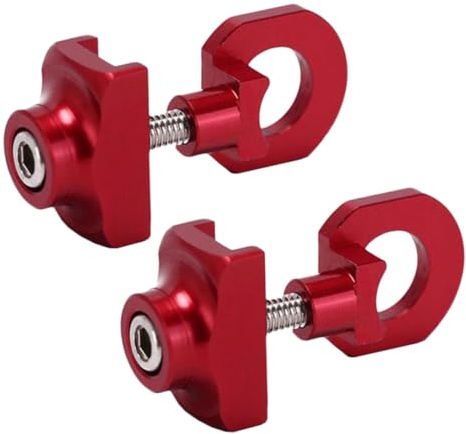 MOTHNUR 2 Piezas Tensor de Cadena para Bicicleta Ajustable de Aleación de Aluminio de Duradero y Fácil de Instalar Compatible con Bicicletas Sola Velocidad Carretera y Plegables Control