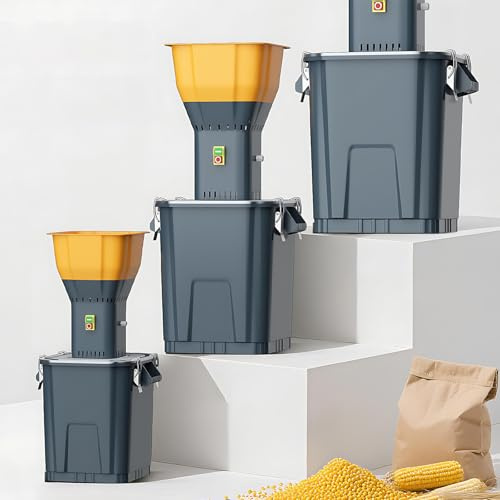CIELOBLOEN Molino de Cereales Eléctrico 1300W - Molinillo de Granos Comercial con 7 Tamices - 19000 RPM para Maíz, Trigo, Arroz, Especias y Nueces - Capacidad 30/45/55L - Incluye Llave Inglesa 45L