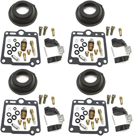 carburateur moteur Pour XJ 900F 900 F XJ900F 58L XJ900 58 L 1986-1990 Pointeau Soupape Joint Vis D'air Flotteur Carburateur Kit De Réparation(D)
