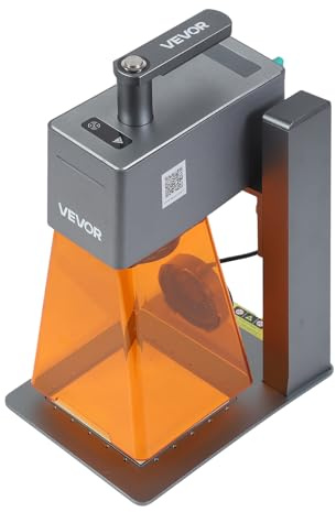 VEVOR Graveur Laser Portatif 12 W Machine de Gravure Laser Bleu Portable pour Bois Acrylique Cuir Tissu, Haute Vitesse 5000 mm/s, Gravure de Haute Précision de Taille de Point 0,01x0,01 mm, Classe 4