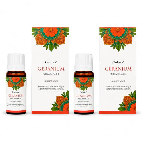 Aromasenses Confezione da 2 Oli Essenziali Puri Geranio 10 ml