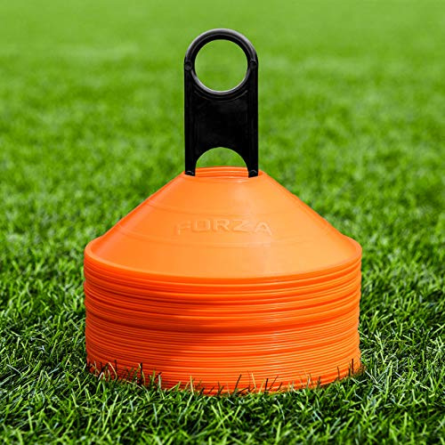 FORZA Plots de Délimitation pour l’Entraînement de Sport | Équipement Essentiel pour Le Football, Le Rugby, Le Fitness et Autres Sports | 10 Couleurs [Pack de 50/1000]