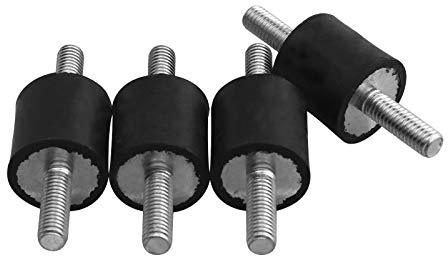 4stk Set Gummipuffer M6 20mm Schwingungsdämpfer Silentblock Gummi-Metall-Puffer Gummimetallpuffer Anti Vibration