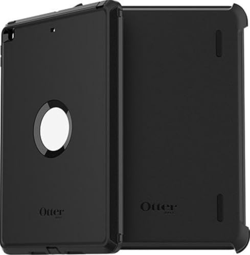 OtterBox Defender Hülle für iPad 10.2 Zoll (9. 8. 7. Generation), Schwarz | Für iPad 10.2 (2021/2020/2019), Schutzhülle mit integriertem Displayschutz, 2x getestet nach Militärstandard