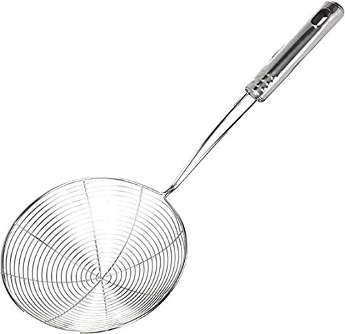 EUROXANTY® Écumoire passoire en acier inoxydable | Récupérateur et égouttoir | Manche long pour éviter les taches | 15cm