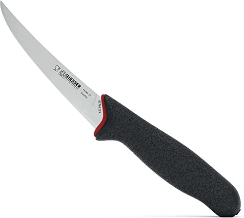 Giesser seit 1776 - Made in Germany - Kochmesser 26 cm breite Klinge PrimeLine, schwarz, rostfrei, spülmaschinenfest, scharfes Küchenmesser rutschfest