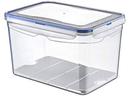 Air Tight Container Clear Plastic Kitchen Food Storage Box Tub (1, 9 Litre)