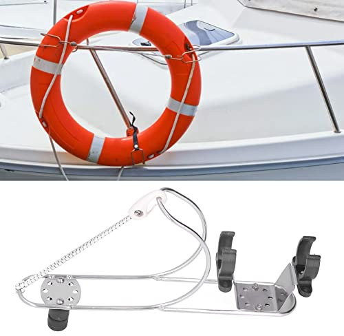 Schwimmringhalter, Hufeisenhalterung Rettungsringe Ringhalter, Rettungsringhalterung für Boote Beliebige Winkelauswahl Kleines Volumen Einfache Installation Marine-Hardware-Fittings