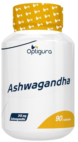 OPTIGURA - Ashwagandha - Formule Ultra Dosée en Extrait d’Ashwagandha - 90 Gélules
