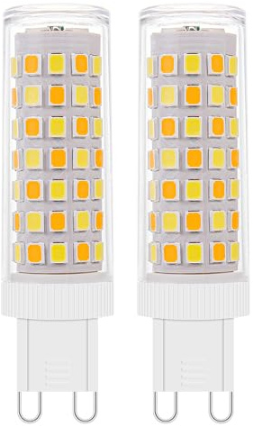 2Pack Dimmable Wi-Fi Smart LED Bulbs with G9 Base,Compatible with Amazon Alexa and Google Assistant-Warm to Cool White(2700K-6000K),Adjustable Brightness From 1%-100% (120V,0.4-4.7W,40LM-450LM）