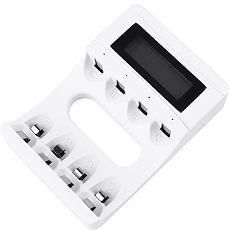 OSALADI 3pcs Battery Charger for Rechargeable Batteries Integrated Lcd Overcharge Discharge Protection Safe Charging