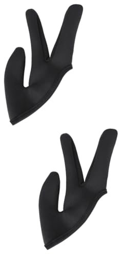 SOLUSTRE 2stücke Hitzebeständige Haarstyling Fingerhandschuhe Schutz Für Drei Finger Und Glätten Von Haaren Langlebig Und Rutschfest Für Friseursalons Geeignet