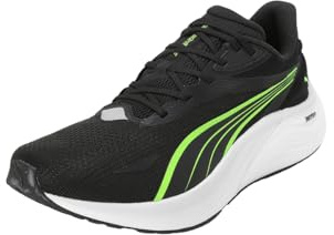 Puma mäns Electrify Nitro 4 Road löparsko, Puma svart gul varningsfjäder grå, 43 EU