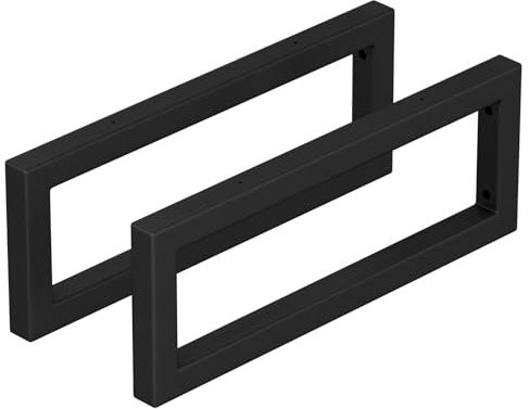 JYiuog Waschtisch-Halterung,Waschbeckenständer,Wand-Montag Regal-Halter aus Metall,Konsolen-Träger für Waschbecken,vielseitige Wandhalterun (Schwarz, 40cm / 2 Stück)
