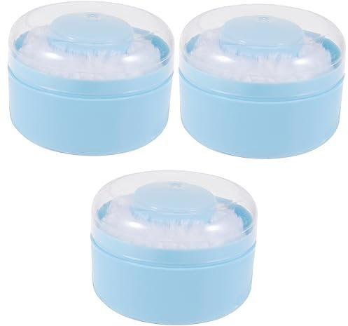 HAPINARY 3sätze Körperpuder Puff Behälter Mit Puderquaste Für Babypuder - Wiederverwendbar Für Sanfte Anwendung Nach Dem Baden