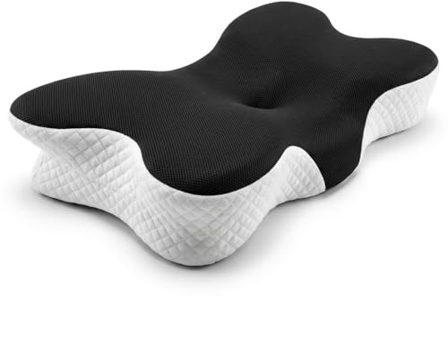 Bewalker Orthopädisches Kissen, Kopfkissen gegen Nackenschmerzen, Kissen 60x70, Nackenkissen Schlafkissen, ergonomisches Kopfkissen,Memory Foam Kissen, Seitenschläferkissen