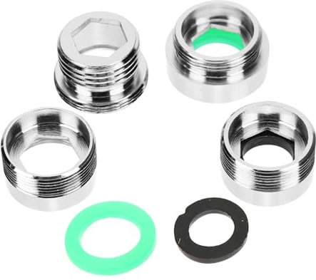 HYTROVE 4pezzi Adattatore Rubinetto Kit per Aeratore e Filtro Compatibile con Giardino e Spruzzatori Riduce Perdite e Facile Installazione per Cucina e Bagno