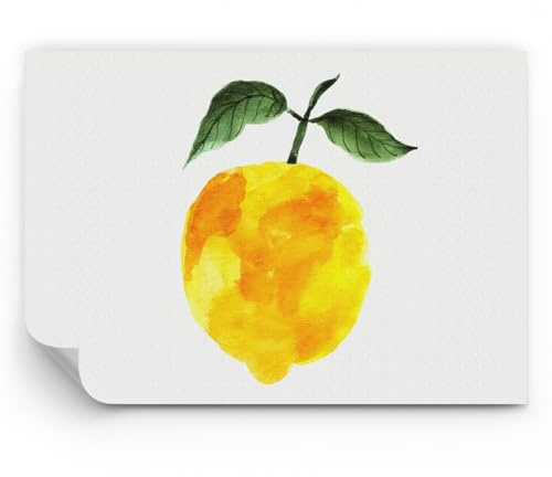 ARTTOR Papel pintado de papel no tejido Standard - Limón Cocina Fruta - 100x70 cm - Fotomurales XXL Moderna Decorativos Murales Papel tapiz fotográfico Dormitorio Para la sala - WF1AA100x70-5227