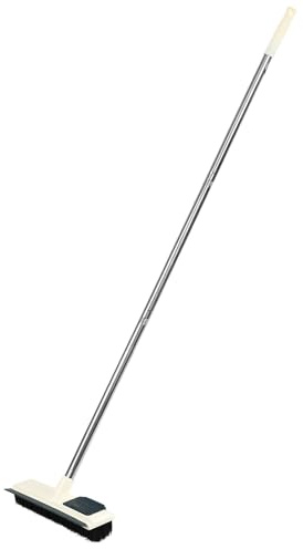 SAFIGLE Floor Scrub Brush with Long Handle 47 Inch for Bathroom and Kitchen Cleaning Tough Dirt on Tiles and Floors Household Scrubber Tool