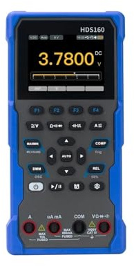 AIRUIXI oscilloscopio Oscilloscopio multimetro, multimetro a Vero Valore Efficace a 4,5 cifre e 60000 conteggi, oscilloscopio 1 MHz 1 Canale, voltmetro CA/CC Corrente