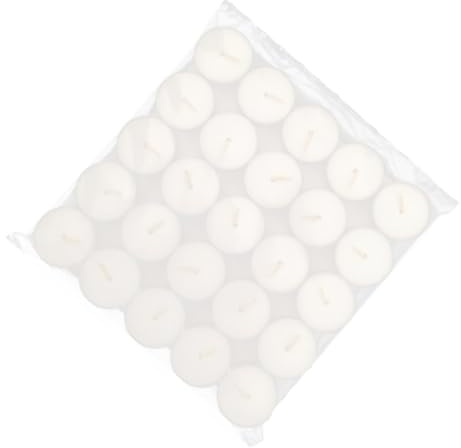 DECOMELODY 50pièces Bougies Chauffe-plat Sans Fumée Non Parfumées Blanches Pour Mariage Décoration Fête Photophores
