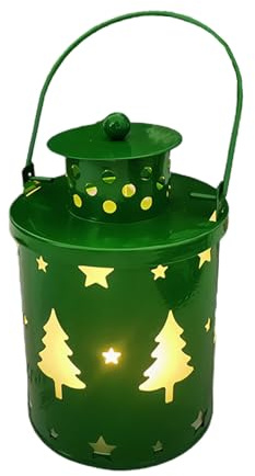 LED Vintage Weihnachtskerze Dekor mit festlichem warmen Leuchten - Ferienhaus Party Dekoration für drinnen und draußen, perfekt für Familienurlaub