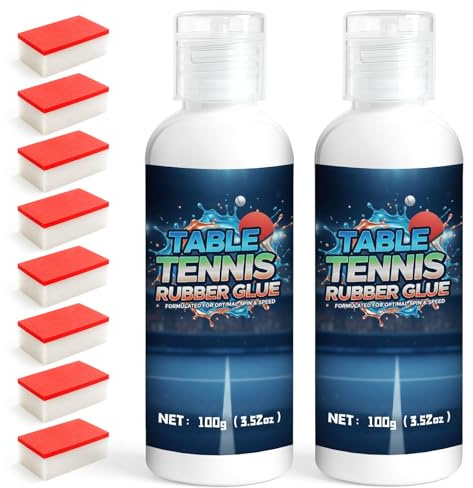 1DFAUL Colla da ping pong da 200 ml, per rivestimenti e legni delle racchette