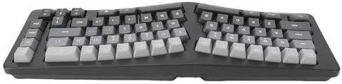 Yechiry Clavier Ergonomique, Clavier Filaire rétroéclairé RVB Détachable à 69 Touches, de Jeu Compact pour Ordinateur, Travail de Bureau