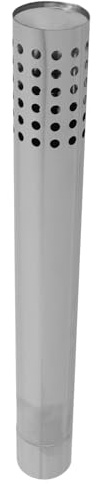 BESPORTBLE Tubo Scarico in Acciaio Inox 304 per Canna Fumaria Stufa a Legna Prolunga Resistente 50 CM per Caldaia a Gas e Stufa Accessorio per Riscaldamento Domestico