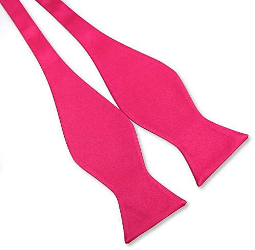 LABEL-CRAVATE Noeud-papillon à nouer fuchsia, finitions main, rose-fushia