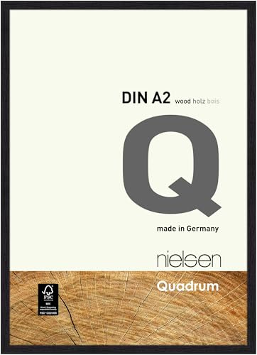 nielsen Holz Bilderrahmen Quadrum, 42 x 59,4 cm (A2), Schwarz