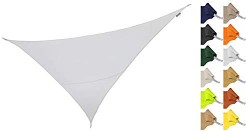 Kookaburra 6m x 4.2m Right Angle Triangle Water Resistant Garden Patio Sun Shade Sail Canopy 96.5% UV Block with Free Rope (Polar White)