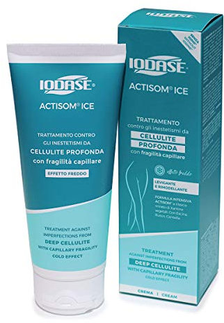 IODASE Crema Contro gli Inestetismi della Cellulite Effetto Freddo Crio, Rassodante Corpo Gambe Glutei Pancia e Fianchi - Donna per Cellulite Ostinata 200ml