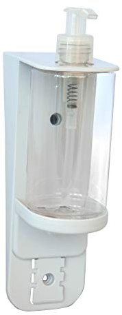 Medichief Wall Mounted Soap & Gel Dispenser - Manual Hand Operated 'Pump Top' - Multi Use Soap & Gel Dispenser Suitable For Home, Hotel, Restaurant & School Applications