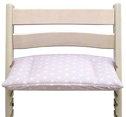 Blausberg Baby - BESCHICHTET - *DIVERSE FARBEN* Sitzkissen (kleines Brett) für Stokke Tripp Trapp Hochstuhl (Happy Star Rosa)