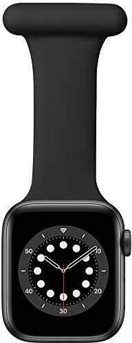 Kompatibel med Apple Watch-rem 38 mm/40 mm/41 mm, 42/44 mm/45 mm, infektionskontrolldesign, silikonstiftbricka för sjuksköterskor, barnmorskor, läkare, sjukvårdspersonal, för iWatch-serien SE, 1–8