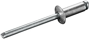 GOEBEL® - 250 x Flachkopf Blindnieten Aluminium/Stahl (Ø x L) 6,4 x 22,0 mm - ISO15977 - Flachkopf Niete - Popniete - STANDARD