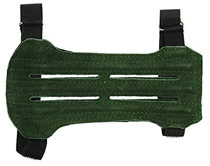 elToro Wild Colorz Shorty - Armschutz, Robustes Wildleder und attraktive Farben, Schutz Ausrüstung beim Bogensport, Top Qualität (Grün)