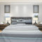 DILIOS Juego de ropa de cama de 2 piezas, 135 x 200 cm, 100% algodón, transpirable, con cremallera, diseño a rayas, color azul turquesa y gris