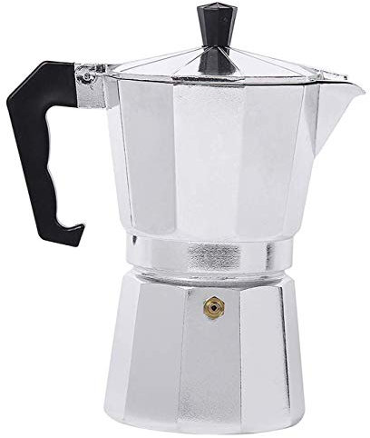 FARKZIQ New Coffee Maker Pot Aluminium Percolator Espresso Maker Traditional Stovetop Coffee Maker Pot Size 1 Cup, 2Cups, 3Cups, 6 Cups, 9 Cups, 12 Cups (9 cups)