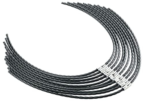 30 Stück Trimmerschnur, 3,5 mm x 38 cm, Rasentrimmerschnur, Freischneider, Nylondraht für Bosch AFS 23-37