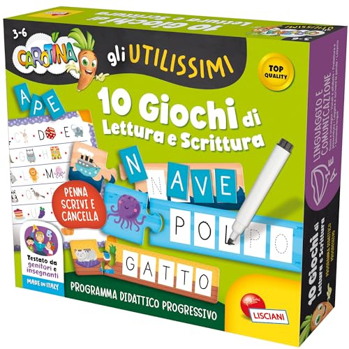Liscianigiochi - Carotina - 10 Juegos de Lectura y Escritura