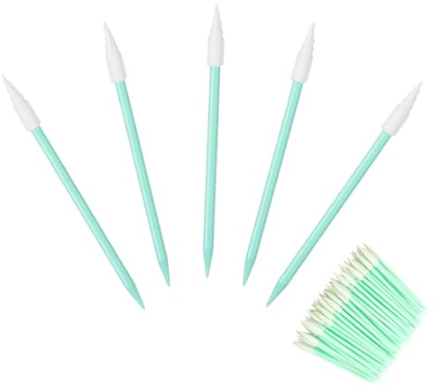 Pointed Foam Swabs, Anti-Static Cleaning Swab with Tapered Tip, 100 PCS | 65mm Length, Multipurpose, for Cleaning Hard-to-reach Areas
