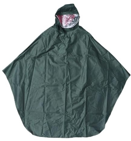 VALICLUD Regenponcho Unisex Mit Großem Hutrand Wasserdichter Fahrradregenmantel Für Damen Und Herren Leicht Und Tragbar Für Outdoor-aktivitäten Camping Und Notfälle